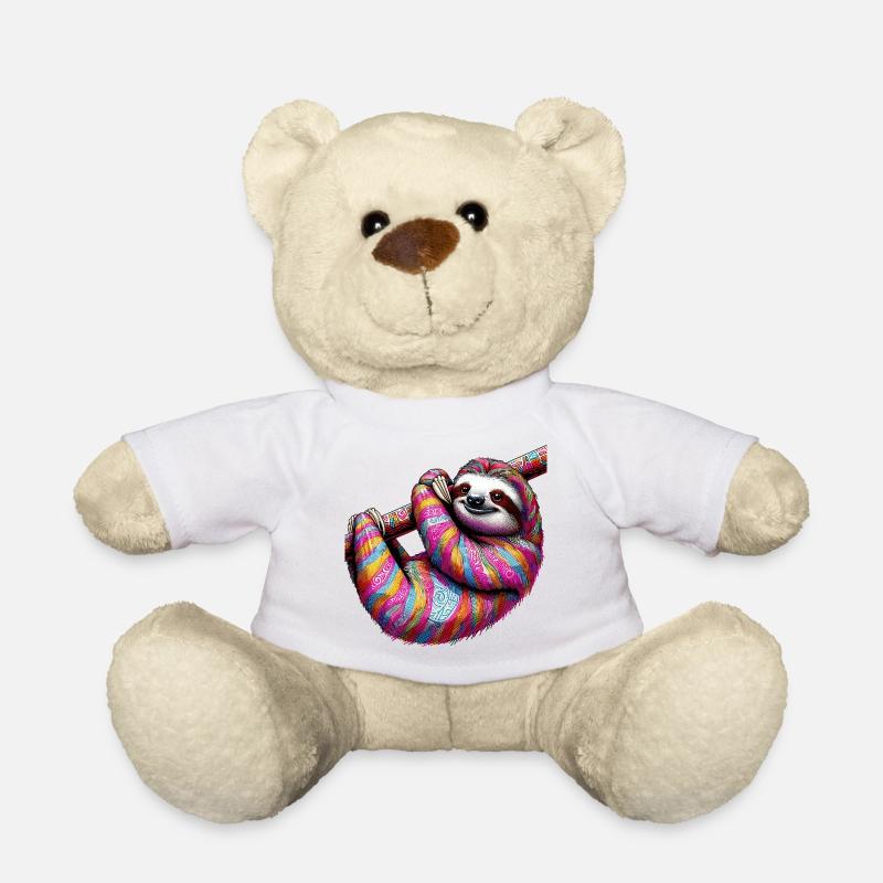 Faultier - Teddy - Weiß