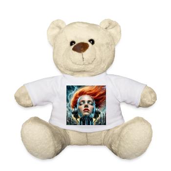 Cybernetic Fusion Woman - Teddy Bear - white - Front