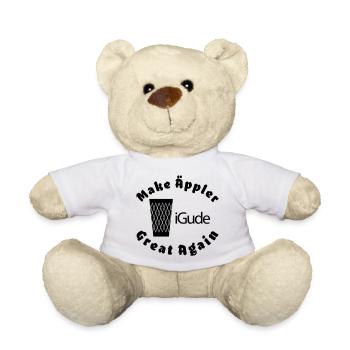 iGude Geripptes Great Again - Teddy - Weiß - Vorne