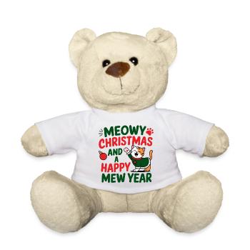 Festliches Katzenjahres-Design - Teddy - Weiß - Vorne