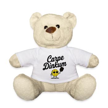 Lustiges Pickleball Shirt Carpe Dinkum Retro - Teddy - Weiß - Vorne