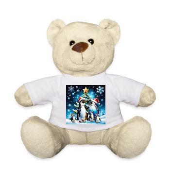 Cute Penguins - Teddy Bear - white - Front