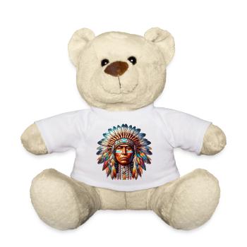 American Indian American - Teddy Bear - white - Front