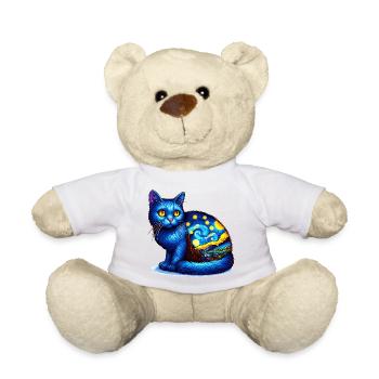 Cat - Teddy Bear - white - Front