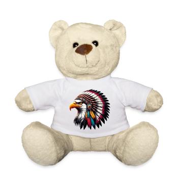 Amerikanischer Indianer Adler Amerikanische Rothaut - Teddy - Weiß - Vorne