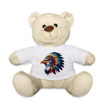 Amerikanischer Indianer Adler Amerikanische Rothaut - Teddy - Weiß - Vorne