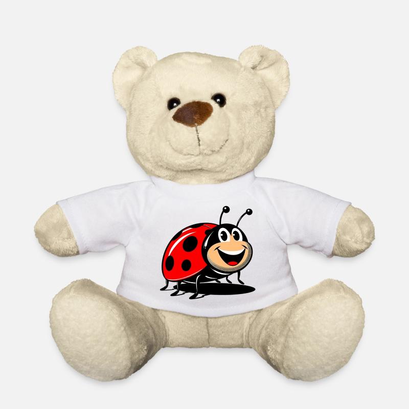 Marienkäfer - Teddy - Weiß