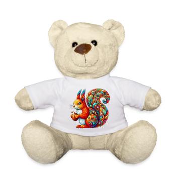 Squirrel - Teddy Bear - white - Front