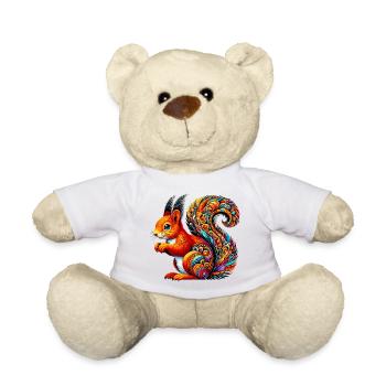 Squirrel - Teddy Bear - white - Front