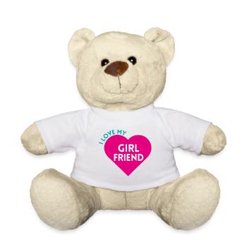 J’ADORE MA COPINE ! personnalisable - Nounours - blanc - Devant