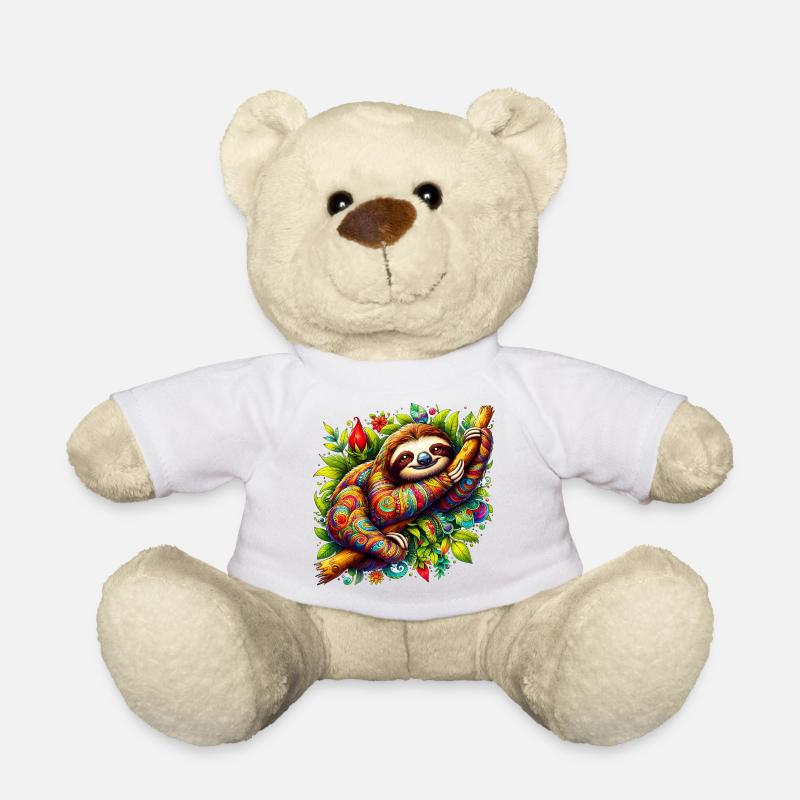 Faultier - Teddy - Weiß