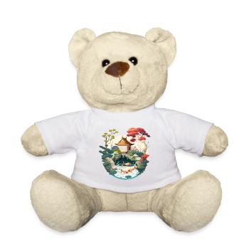 Harmonie der Natur: Eine digitale Kunst aus Tradition - Teddy - Weiß - Vorne