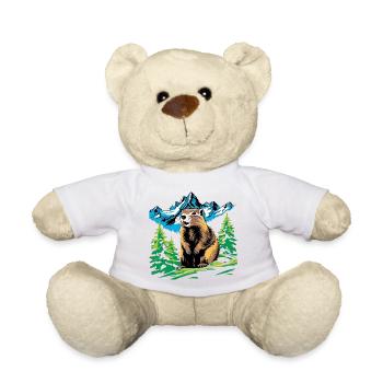 Marmot of the Alpine Mountains - Teddy Bear - white - Front