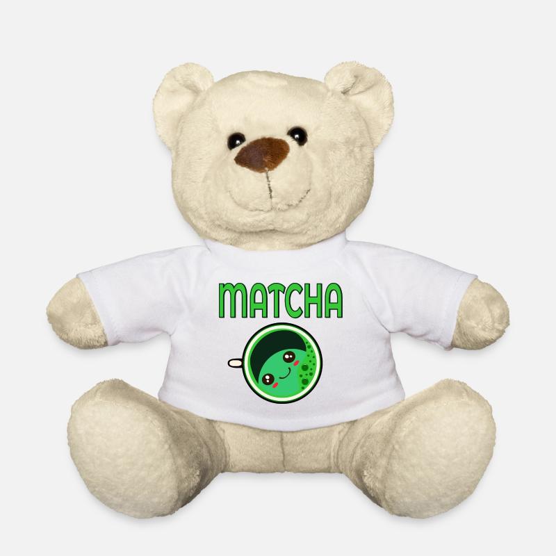 KAWAII MATCHA GRÜNER TEE - Teddy - Weiß