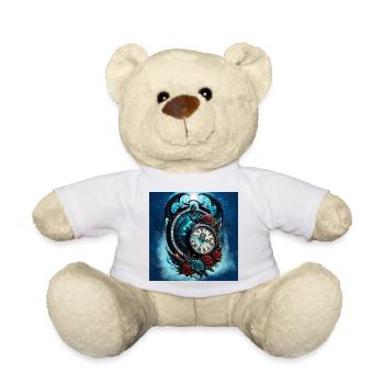 Die Uhr im Nebel der Unendlichkeit. - Teddy - Weiß - Vorne