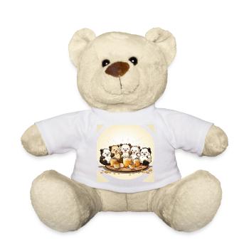 The Caffeine Pandemonium - Teddy Bear - white - Front