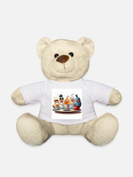 Die Kaffeetassen-Stapeltruppe - Teddy - Weiß