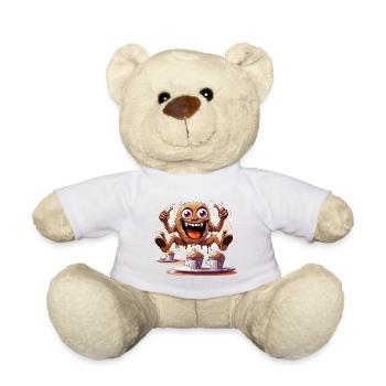 The Caffeine Speedster - Teddy Bear - white - Front