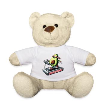Avocardio Cardio Avocado Funny Gym Gift - Teddy Bear - white - Front