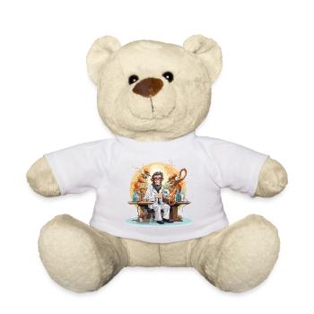 The Caffeine Scientist - Teddy Bear - white - Front
