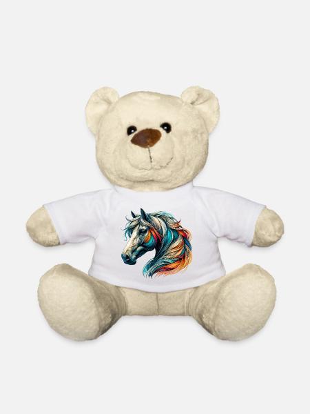 Pferd - Teddy - Weiß