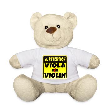 ACHTUNG MUSIKINSTRUMENT VIOLA VIOLINE - Teddy - Weiß - Vorne