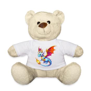 Dragon - Teddy Bear - white - Front