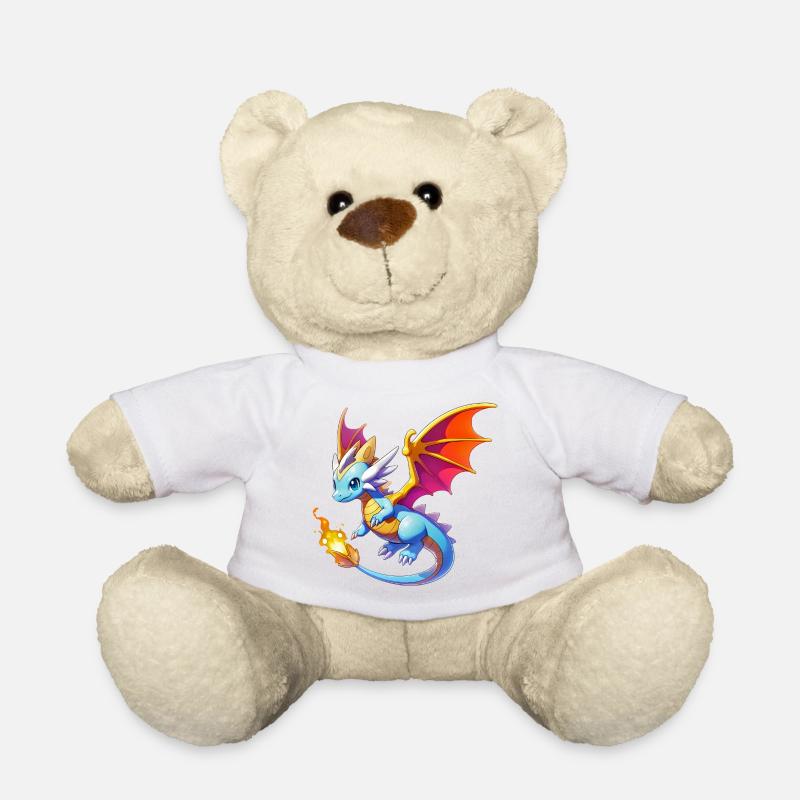 Drache - Teddy - Weiß