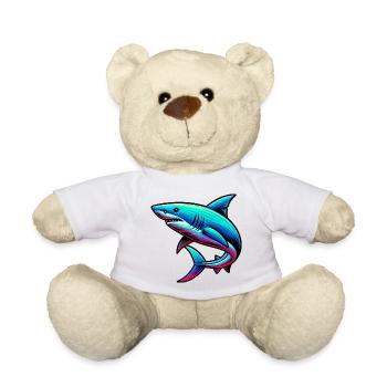 Shark - Teddy Bear - white - Front