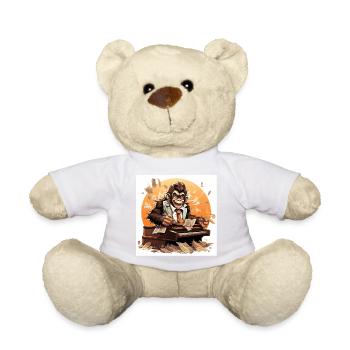The Caffeine Maestro - Teddy Bear - white - Front