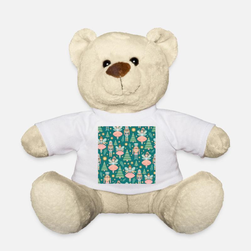 Skurriles Nussknacker-Ballettmuster - Teddy - Weiß