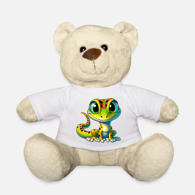 Gecko - Teddy Bear - white