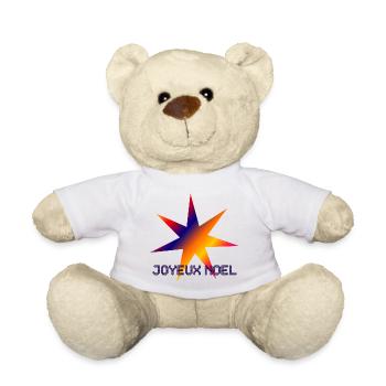 WEIHNACHTEN. FROHE WEIHNACHTEN. FROHE WEIHNACHTEN. NEUJAHRSTAG - Teddy - Weiß - Vorne