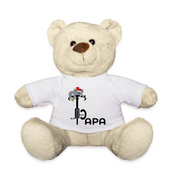 WEIHNACHTEN PAPA RADFAHRER FAHRRAD - Teddy - Weiß - Vorne