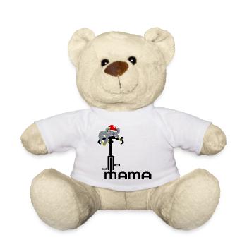 WEIHNACHTEN MAMA FAHRRADFAHRERIN - Teddy - Weiß - Vorne