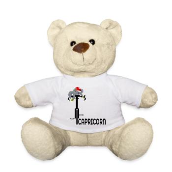 NOËL CYCLISME DÉCEMBRE ANNIVERSAIRE CAPRICORNE - Nounours - blanc - Devant