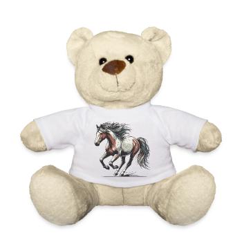 Cheval - Nounours - blanc - Devant