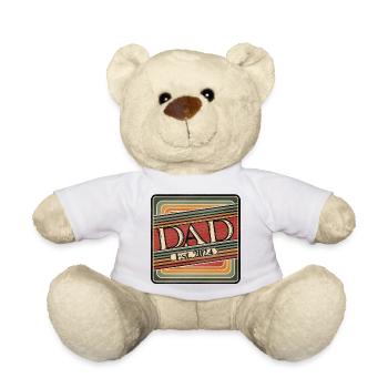 Dad Est. 2024 Retro Design - Teddy - Weiß - Vorne