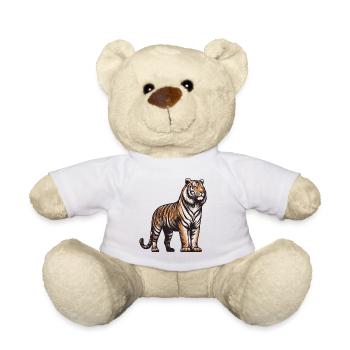 Tiger - Teddy Bear - white - Front