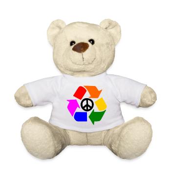 Signe de paix - Nounours - blanc - Devant