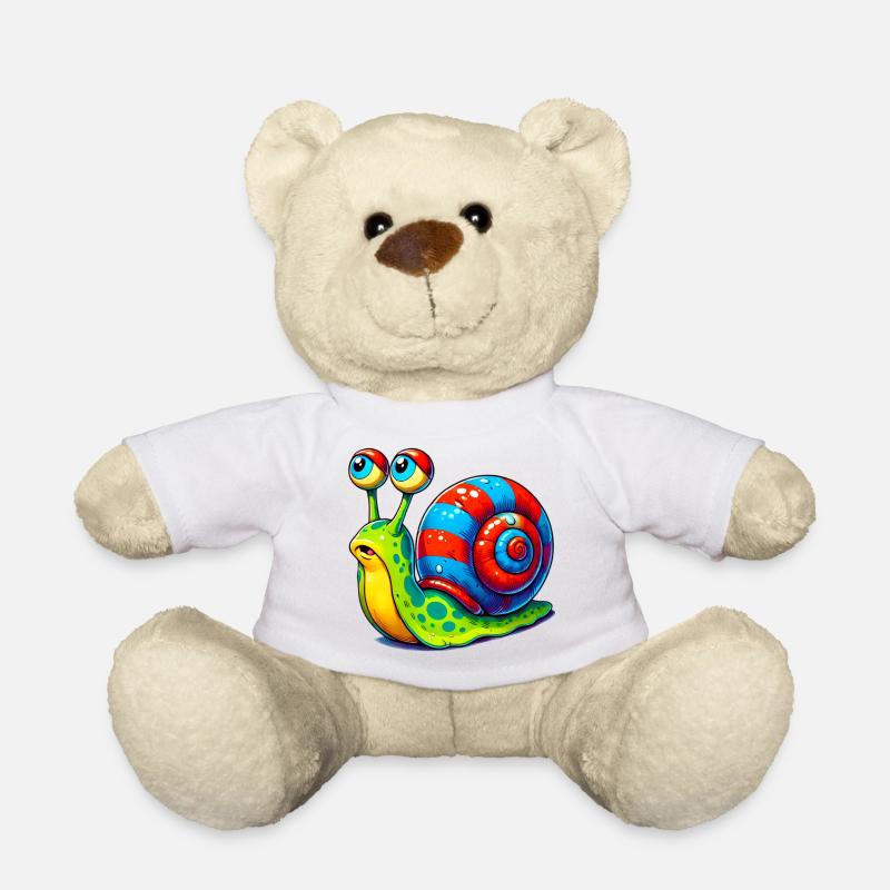 Schnecke - Teddy - Weiß