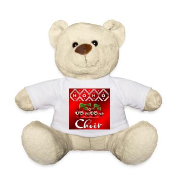 Cerises de Noël amusantes - Nounours - blanc - Devant