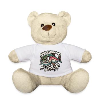 Mir reichts ich geh Angeln Forelle Geschenk - Teddy - Weiß - Vorne