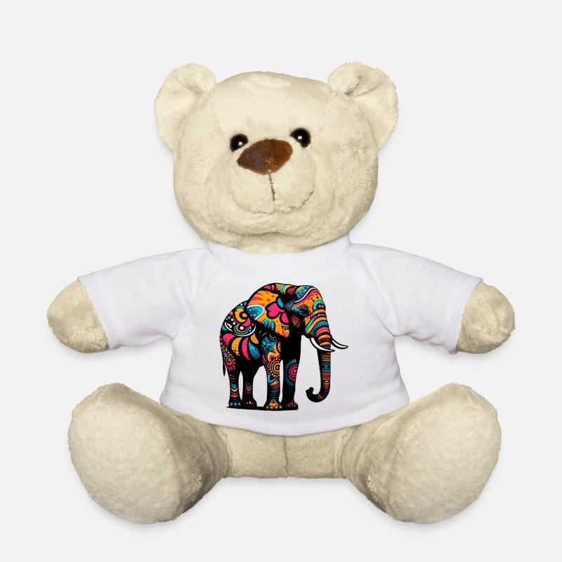 Elefant - Teddy - Weiß