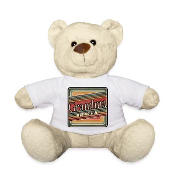 Grandma Est. 2026 – Cadeau rétro pour les nouvelles mamies - Nounours - blanc - Devant
