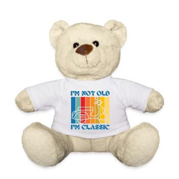 I'm Not Old, I'm Classic – Vintage Scooter - Teddy Bear - white - Front