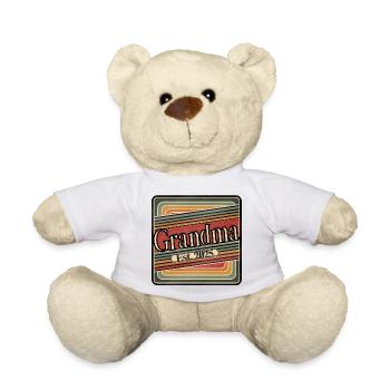 Grandma Est. 2025 – Cadeau rétro pour les nouvelles mamies - Nounours - blanc - Devant