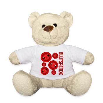 BLUTSPENDE BLUT SPENDEN - Teddy - Weiß - Vorne