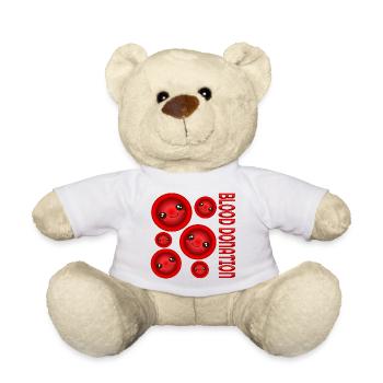 DON DE SANG Donneurs - Nounours - blanc - Devant
