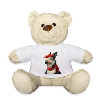 Vivid Mythical Bird Hybrid Design - Teddy Bear - white - Front